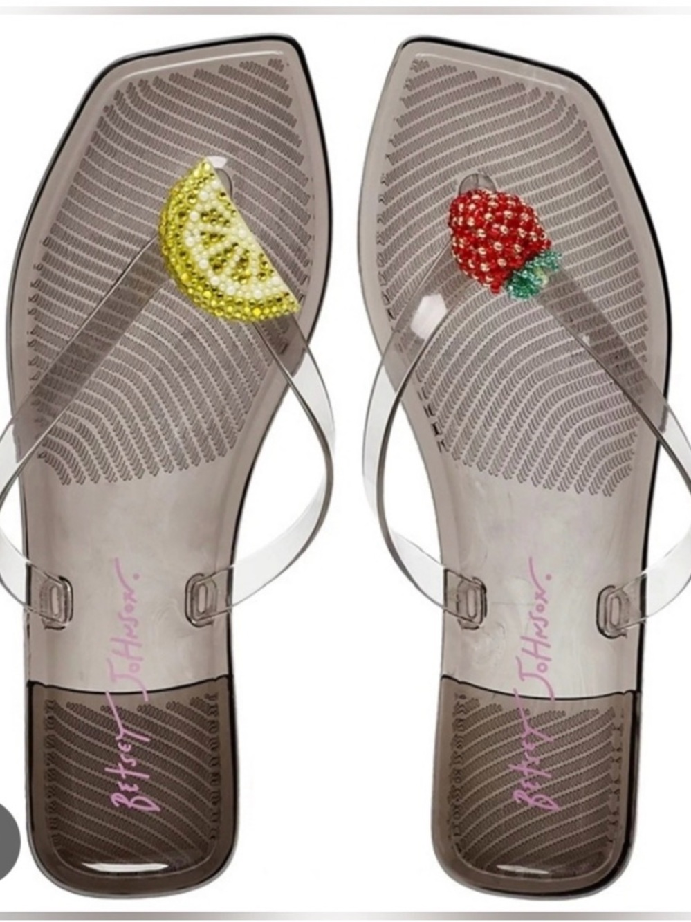 Betsey Johnson Strawberry Lemonade Flip Flops